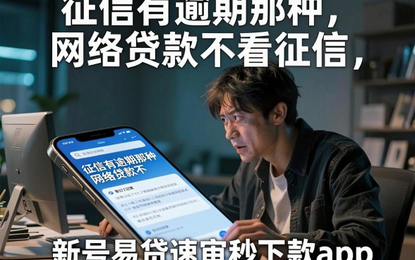 征信有逾期那种网络贷款不看征信，陈列五个新号易贷速审秒下款app