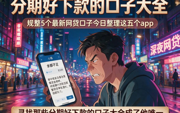 分期好下款的口子大全，规整5个最新网贷口子今日整理这五个app