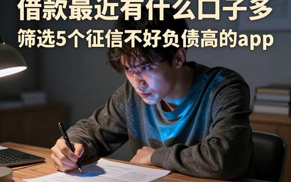 借款最近有什么口子多,筛选5个征信不好负债高的app