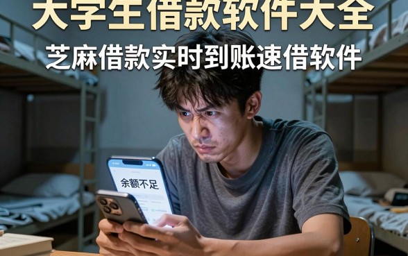 大学生借款软件大全，归纳5个芝麻借款实时到账速借软件