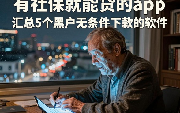 有社保就能贷的app,汇总5个黑户无条件下款的软件