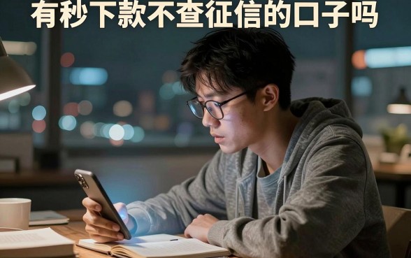 有秒下款不查征信的口子吗,陈列五个不用面签和芝麻分的贷款app