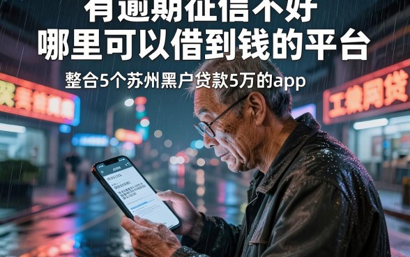 有逾期征信不好哪里可以借到钱的平台,整合5个苏州黑户贷款5万的app