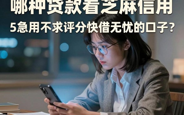 哪种贷款看芝麻信用，详细阐述5个急用不求评分快借无忧的口子