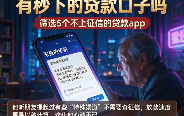 有秒下的贷款口子吗，筛选5个不上征信的贷款app