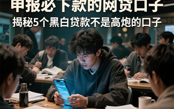 申报必下款的网贷口子,揭秘5个黑白贷款不是高炮的口子