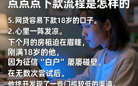 点点点下款流程是怎样的，详细阐述5个网贷容易下款18岁的口子