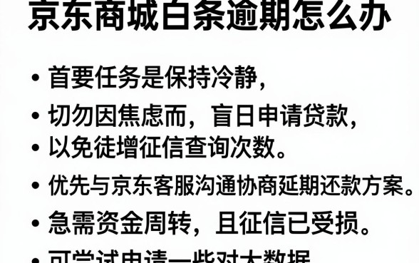 京东商城白条逾期怎么办,梳理五个真正无视逾期大数据的网贷软件