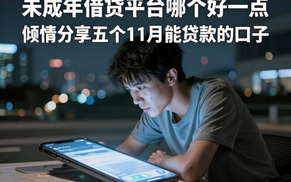 未成年借贷平台哪个好一点，倾情分享五个11月能贷款的口子