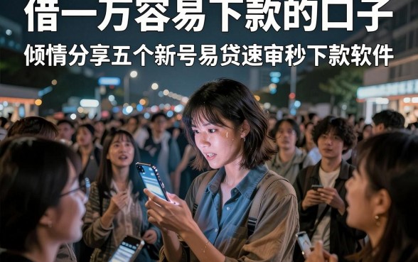 借一万容易下款的口子,倾情分享五个新号易贷速审秒下款软件