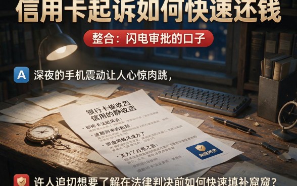 信用卡起诉如何快速还钱，整合五个闪电审批的口子