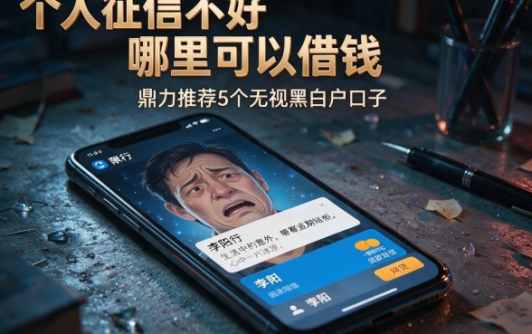 个人征信不好哪里可以借钱,鼎力推荐5个无视黑白户口子
