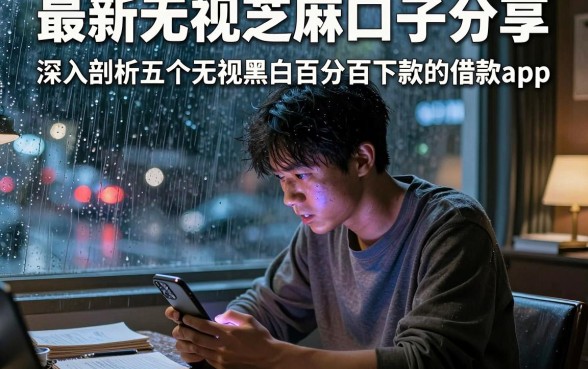 最新无视芝麻口子分享，深入剖析五个无视黑白百分百下款的借款app