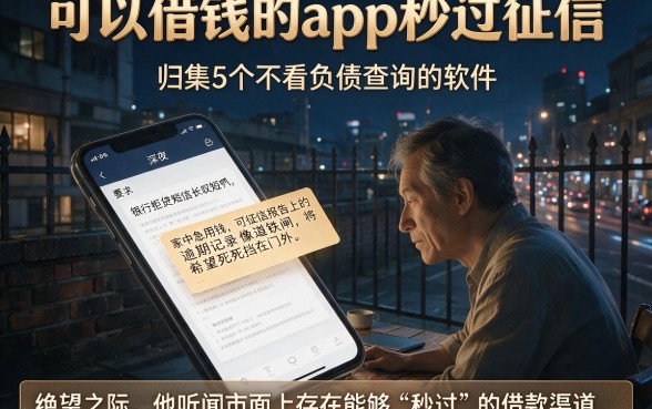 可以借钱的app秒过征信，归集5个不看负债查询的软件