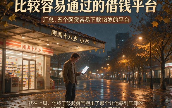 比较容易通过的借钱平台,汇总五个网贷容易下款18岁的平台