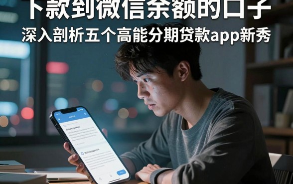 下款到微信余额的口子,深入剖析五个高能分期贷款app新秀