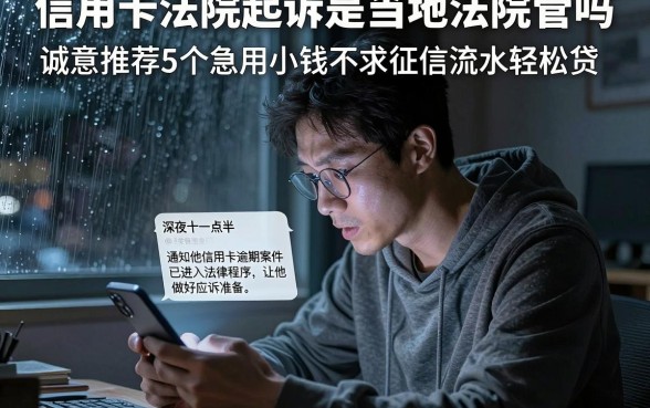 信用卡法院起诉是当地法院管吗，诚意推荐5个急用小钱不求征信流水轻松贷的app