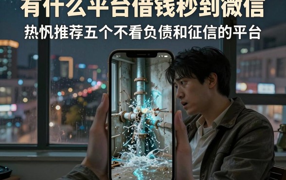 有什么平台借钱秒到微信,热忱推荐五个不看负债和征信的平台