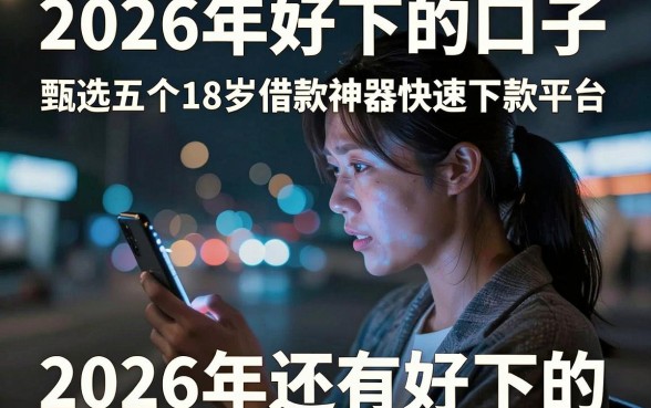 2026年好下的口子,甄选五个18岁借款神器快速下款平台