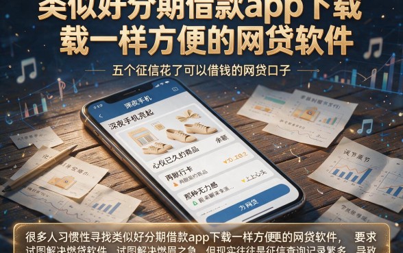 类似好分期借款app下载一样方便的网贷软件,概括五个征信花了可以借钱的网贷口子