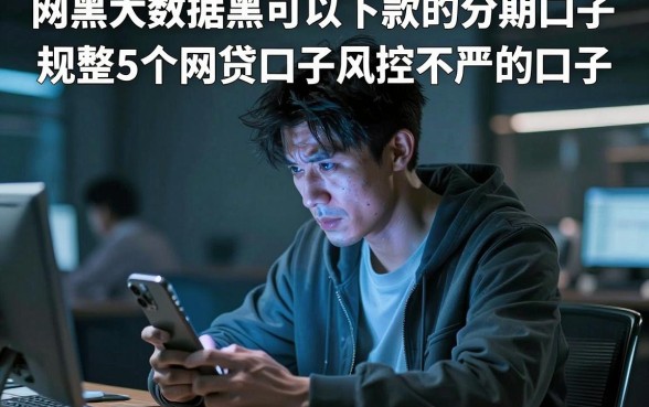 网黑大数据黑可以下款的分期口子，规整5个网贷口子风控不严的口子