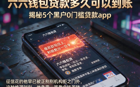 六六钱包贷款多久可以到账,揭秘5个黑户0门槛贷款app