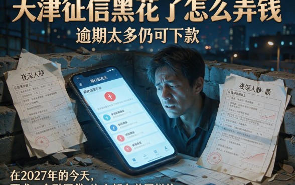 天津征信黑花了怎么弄钱,理出5个逾期太多仍可下款的app