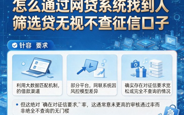 怎么通过网贷系统找到人,筛选五个网贷无视不查征信口子