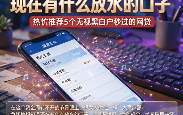 现在有什么放水的口子,热忱推荐5个无视黑白户秒过的网贷