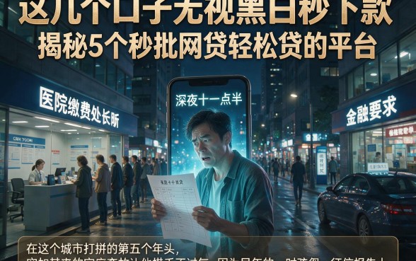 这几个口子无视黑白秒下款,揭秘5个秒批网贷轻松贷的平台