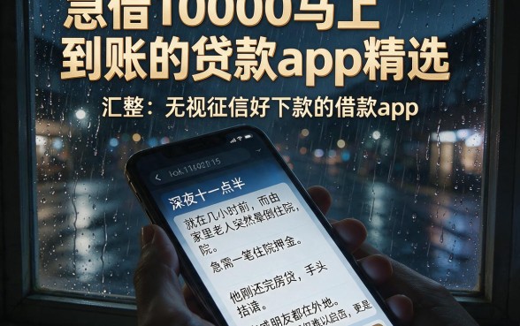 急借10000马上到账的贷款app精选,汇整五个无视征信好下款的借款app