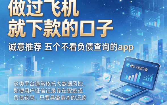 做过飞机就下款的口子，诚意推荐五个不看负债查询的app
