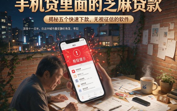 手机贷里面的芝麻贷款,揭秘五个快速下款无视征信的软件