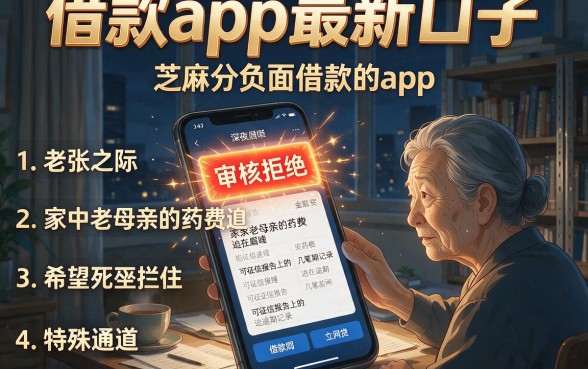 借款app最新口子，概括五个芝麻分负面借款的app