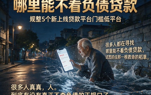 哪里能不看负债贷款，规整5个新上线贷款平台门槛低平台