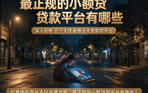 最正规的小额贷款平台有哪些,深入剖析五个无忧速借当天放款的平台