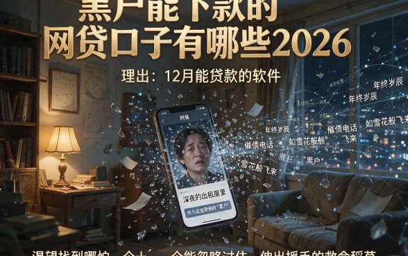 黑户能下款的网贷口子有哪些2026,理出五个12月能贷款的软件