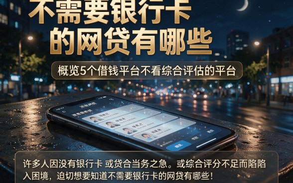 不需要银行卡的网贷有哪些，概览5个借钱平台不看综合评估的平台