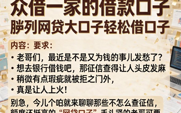 众借一家的借款口子,胪列五个网贷大口子轻松借口子
