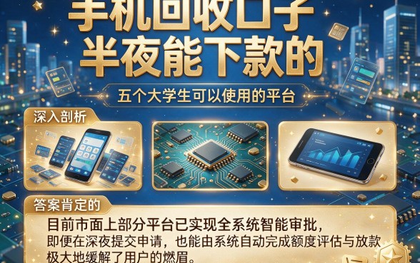 手机回收口子半夜能下款的,深入剖析五个大学生可以使用的平台