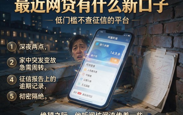 最近网贷有什么新口子,胪列五个低门槛不查征信的平台