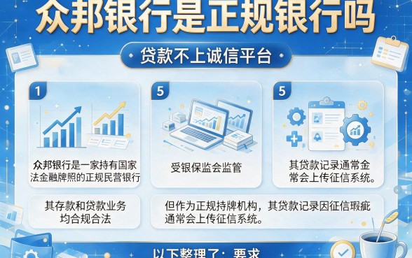 众邦银行是正规银行吗,整理5个贷款不上诚信平台的平台