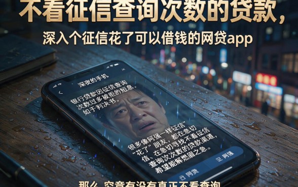 不看征信查询次数的贷款,深入剖析五个征信花了可以借钱的网贷app