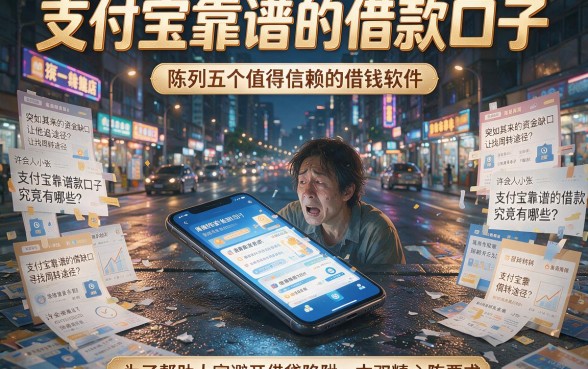 支付宝靠谱的借款口子，陈列五个值得信赖的借钱软件