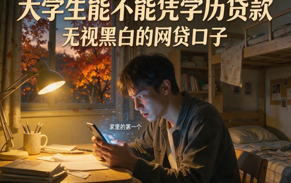 大学生能不能凭学历贷款，胪列五个无视黑白的网贷口子