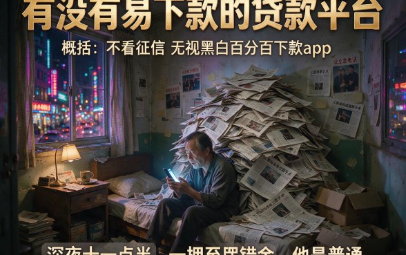 有没有易下款的贷款平台,概括五个不看征信无视黑白百分百下款app