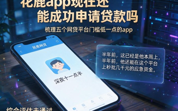 花鹿app现在还能成功申请贷款吗,梳理五个网贷平台门槛低一点的app
