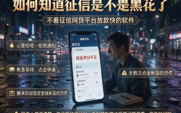 如何知道征信是不是黑花了,整合五个不看征信网贷平台放款快的软件