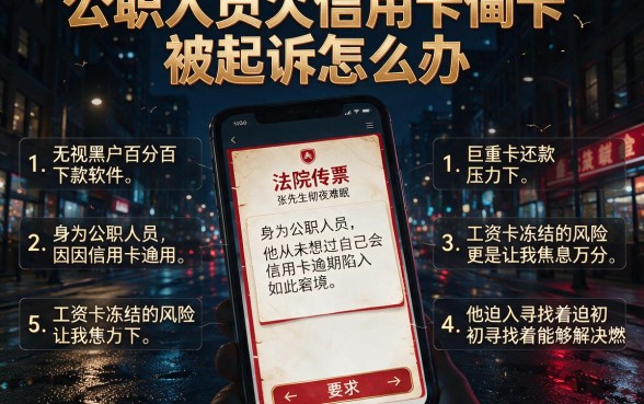 公职人员欠信用卡被起诉怎么办,理出五个无视黑户百分百下款软件