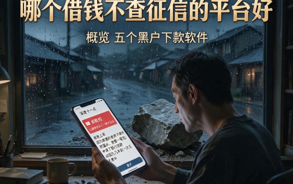 哪个借钱不查征信的平台好,概览五个黑户下款软件